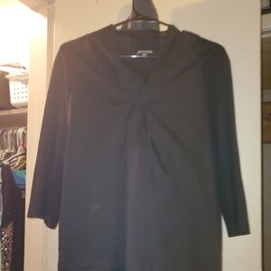 George Black Blouse with Knot Detail